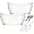 Ice Bucket 2 P C S, Acrylic Ice Buckets For Parties, Mimosa Bar Supplies Beverage Tub And Scoops For Champagne Beer Sparkling Wine Cocktails (5.5 L)Extra Large Model (Clear)