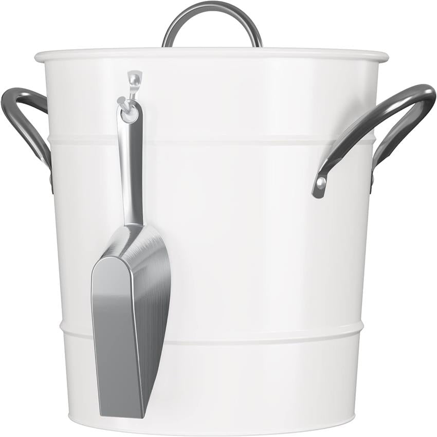 4 Qt Ice Bucket with Lid, Scoop, Handle & Inner Bucket - Ice Maker Compatible for, BBQ, Picnic, Camping - Heavy-Duty Drink Cooler (Suitable for, Bars, Kitchen)