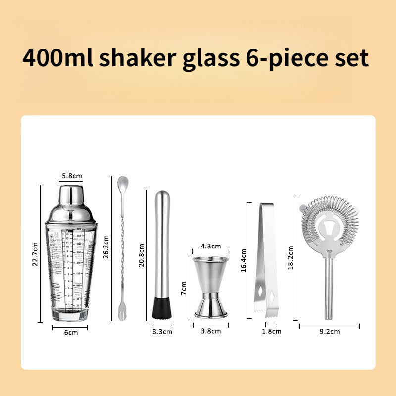 Bartender Kit Egg-Shaped Stand Bartender Tools Shaker Stainless Steel Shaker Cup